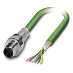 Phoenix Contact Male 5 way M12 to 5 way Unterminated Bus Cable, 500mm