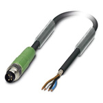 Phoenix Contact Male 4 way M8 to 4 way Unterminated Sensor Actuator Cable, 1.5m