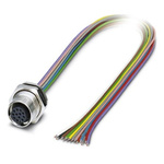 Phoenix Contact 12 way M12 to 12 way Unterminated Sensor Actuator Cable, 2m