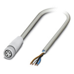 Phoenix Contact Female 4 way M8 to 4 way Unterminated Sensor Actuator Cable, 3m