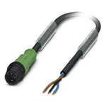 Phoenix Contact Male 3 way M12 to 3 way Unterminated Sensor Actuator Cable, 3m