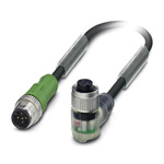 Phoenix Contact Male 5 way M12 to Female 5 way M12 Sensor Actuator Cable, 600mm