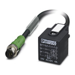 Phoenix Contact Male 3 way M12 to DIN 43650 Form A Sensor Actuator Cable, 300mm