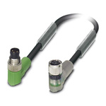 Phoenix Contact Male 3 way M8 to Female 3 way M8 Sensor Actuator Cable, 1.5m