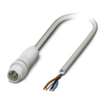 Phoenix Contact Male 4 way M12 to Sensor Actuator Cable, 10m