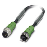 Phoenix Contact Male 3 way M12 to Female 3 way M12 Sensor Actuator Cable, 10m