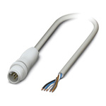 Phoenix Contact Male 5 way M12 to 5 way Unterminated Sensor Actuator Cable, 10m
