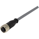 Harting Straight Female 5 way M12 to Unterminated Sensor Actuator Cable, 10m