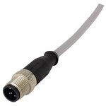 Harting Straight Female 4 way M12 to Straight Male 4 way M12 Sensor Actuator Cable, 5m