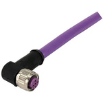 Harting Female 4 way M12 to Unterminated Sensor Actuator Cable, 1m