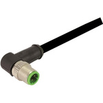 HARTING Right Angle Male 12 way M12 to Male 12 way Unterminated Sensor Actuator Cable, 5m