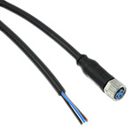TE Connectivity Female 3 way M8 to Unterminated Sensor Actuator Cable, 1.5m
