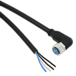 TE Connectivity Right Angle Female 4 way M12 to Unterminated Sensor Actuator Cable, 1.5m