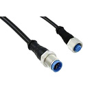 TE Connectivity Straight Female 5 way M12 to Straight Male 5 way M12 Sensor Actuator Cable, 1.5m