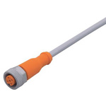 ifm electronic Female 4 way M12 to Unterminated Sensor Actuator Cable, 10m