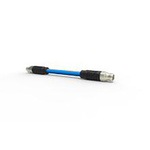 TE Connectivity Straight Male 8 way M12 to Straight Male 8 way M12 Sensor Actuator Cable, 20m