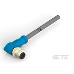 TE Connectivity Right Angle Male 5 way M12 to Unterminated Sensor Actuator Cable, 5m