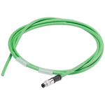 Siemens Male 4 way M8 to Unterminated Bus Cable, 2m