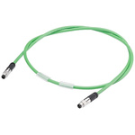 Siemens Male 4 way M8 to Male 4 way M8 Bus Cable, 15m