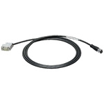 Siemens Right Angle Female 8 way M12 to Straight Male 9 way 9 Pin D-sub Sensor Actuator Cable, 2m