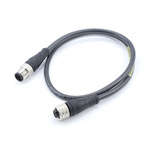 Brad from Molex Straight Male 4 way M12 to Straight Female 4 way M12 Sensor Actuator Cable, 10m