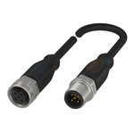 BALLUFF Straight Female M12 to Straight Male M12 Sensor Actuator Cable, 5m