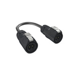 Amphenol Communications Solutions Straight Male M16 to Male M16 Sensor Actuator Cable, 3m