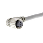 Omron Right Angle Female M12 to Unterminated Sensor Actuator Cable, 2m