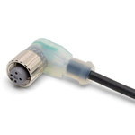Omron Right Angle Female M12 to Unterminated Sensor Actuator Cable, 5m