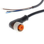 Omron Right Angle Female M12 to Unterminated Sensor Actuator Cable, 10m