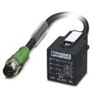 Phoenix Contact Straight Male M12 to Male DIN 43650 Form A Sensor Actuator Cable, 1.089m