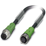 Phoenix Contact Straight Male M12 to Straight Female M12 Sensor Actuator Cable, 500mm