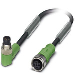 Phoenix Contact Male M8 to Straight Female M12 Sensor Actuator Cable, 600mm