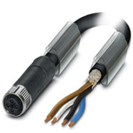 Phoenix Contact Straight Female M12 to Sensor Actuator Cable, 10m