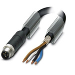 Phoenix Contact Straight Male M12 to Sensor Actuator Cable, 10m