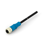 TE Connectivity Straight Female 4 way M12 to M12 Cable Assembly, 5m