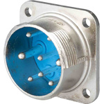 Jaeger 6 Way Panel Mount MIL Spec Circular Connector Receptacle, Socket Contacts,Shell Size 1, MIL-DTL-5015