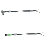 Phoenix Contact Right Angle Female 3 way M8 to Unterminated Sensor Actuator Cable, 3m