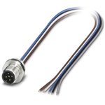 Phoenix Contact Straight Male 5 way M12 to Unterminated Sensor Actuator Cable, 5m