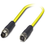 Phoenix Contact Straight Female 4 way M8 to Straight Male 4 way M8 Sensor Actuator Cable, 5m