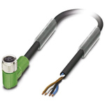 Phoenix Contact Right Angle Female 4 way M8 to Unterminated Sensor Actuator Cable, 1.5m