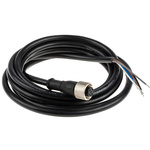 Banner Straight Female 5 way M12 to Unterminated Sensor Actuator Cable, 2m