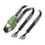 Phoenix Contact Male 3 way M12 to Sensor Actuator Cable, 3m