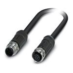 Phoenix Contact Male 8 way M12 to Female 8 way M12 Sensor Actuator Cable, 2m
