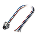 Phoenix Contact Male 5 way M8 to Bus Cable, 500mm