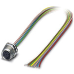 Phoenix Contact Female 8 way M8 to Sensor Actuator Cable, 500mm