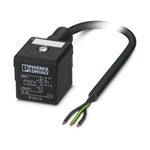 Phoenix Contact Straight Male 3 way DIN 43650 Form A to Unterminated Sensor Actuator Cable, 1.5m