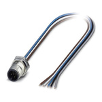 Phoenix Contact Straight Male 5 way M12 to Unterminated Sensor Actuator Cable, 500mm