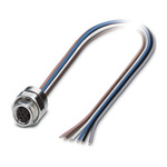 Phoenix Contact Female 6 way M8 to Sensor Actuator Cable, 500mm
