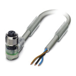 Phoenix Contact Female 3 way M12 to Sensor Actuator Cable, 3m
